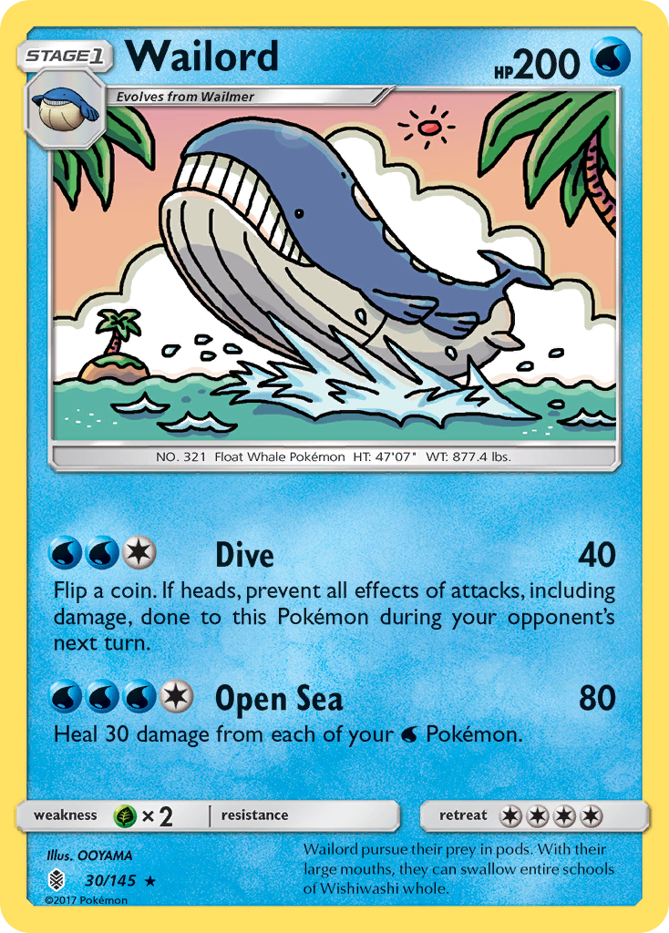 Guardians Rising Wailord #30/145